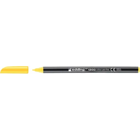 Edding 1200 Rotulador - Punta Redonda - Trazo 1mm - Tinta con Base de Agua - Color Amarillo | Ahorro Imprimiendo