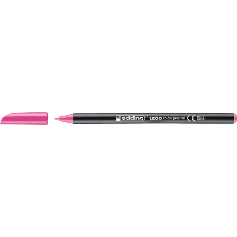 Edding 1200 Rotulador - Punta Redonda - Trazo 1mm - Tinta con Base de Agua - Color Rosa | Ahorro Imprimiendo