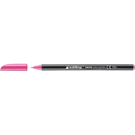 Edding 1200 Rotulador - Punta Redonda - Trazo 1mm - Tinta con Base de Agua - Color Rosa | Ahorro Imprimiendo