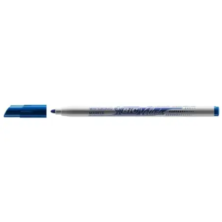 Bic Velleda 1721 Rotulador para Pizarra - Punta Fina - Trazo de 1.5mm - Borrado Optimo - Color Azul | Ahorro Imprimiendo