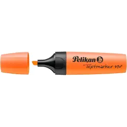 Pelikan Subrayador Textmarker 490 - Base de Agua - 3 Anchos de Trazo - Color Naranja Fluorescente | Ahorro Imprimiendo