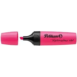 Pelikan Subrayador Textmarker 490 - Base de Agua - 3 Anchos de Trazo - Color Rosa Fluoresencete | Ahorro Imprimiendo