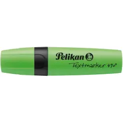 Pelikan Subrayador Textmarker 490 - Base de Agua - 3 Anchos de Trazo - Color Verde Fluorescente | Ahorro Imprimiendo