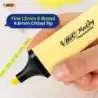 Bic Marking Highlighter Flat Marcador Fluorescente - Punta Biselada - Trazo entre 1.20 y 4.60 mm - Tinta con Base de Agua - Colo