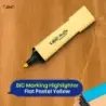 Bic Marking Highlighter Flat Marcador Fluorescente - Punta Biselada - Trazo entre 1.20 y 4.60 mm - Tinta con Base de Agua - Colo