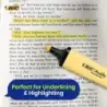 Bic Marking Highlighter Flat Marcador Fluorescente - Punta Biselada - Trazo entre 1.20 y 4.60 mm - Tinta con Base de Agua - Colo