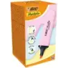 Bic Marking Highlighter Flat Marcador Fluorescente - Punta Biselada - Trazo entre 1.20 y 4.60 mm - Tinta con Base de Agua - Colo