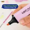 Bic Marking Highlighter Flat Marcador Fluorescente - Punta Biselada - Trazo entre 1.20 y 4.60 mm - Tinta con Base de Agua - Colo