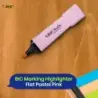 Bic Marking Highlighter Flat Marcador Fluorescente - Punta Biselada - Trazo entre 1.20 y 4.60 mm - Tinta con Base de Agua - Colo