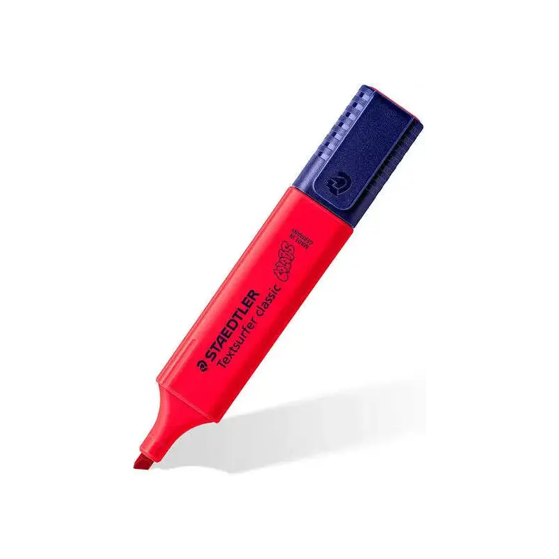 Staedtler Textsurfer Classic 364 Marcador Fluorescente - Punta Biselada - Trazo entre 1 - 5mm - Tinta con Base de Agua - Color R
