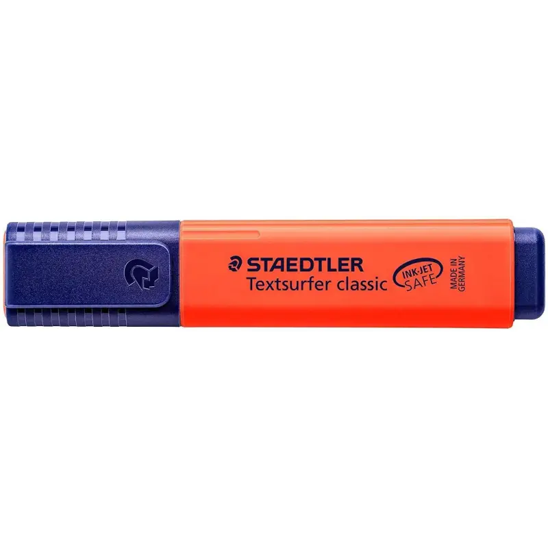 Staedtler Textsurfer Classic 364 Marcador Fluorescente - Punta Biselada - Trazo entre 1 - 5mm - Tinta con Base de Agua - Color R