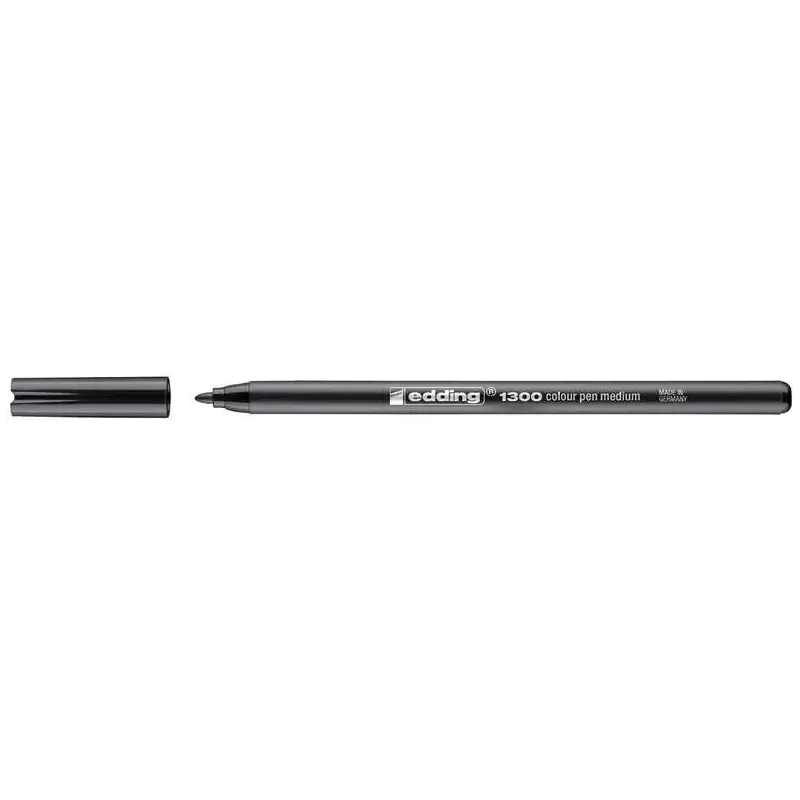 Edding 1300 Rotulador - Punta Redonda - Trazo 2 mm. - Tinta con Base de Agua - Color Negro | Ahorro Imprimiendo