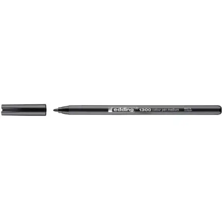 Edding 1300 Rotulador - Punta Redonda - Trazo 2 mm. - Tinta con Base de Agua - Color Negro | Ahorro Imprimiendo