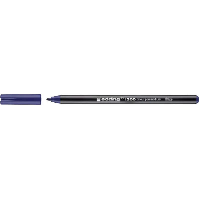 Edding 1300 Rotulador - Punta Redonda - Trazo 2 mm. - Tinta con Base de Agua - Color Azul | Ahorro Imprimiendo