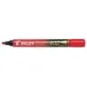 Pilot Rotulador Permanente 400 - Punta Biselada 4,5mm - Trazo 4mm - Color Rojo | Ahorro Imprimiendo