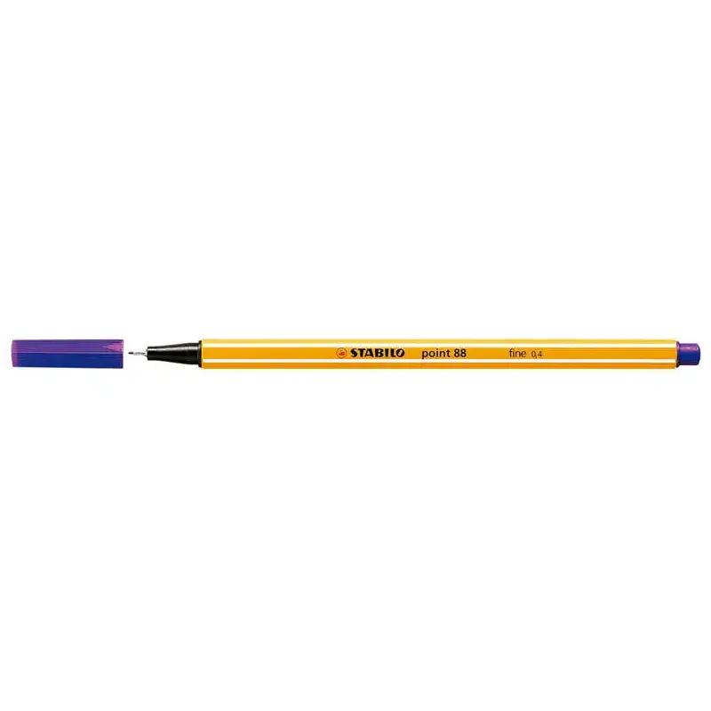 Stabilo Point 88 Rotulador de Punta Fina de Fibra - Trazo de 0.4 mm - Tinta con Base de Agua - Color Violeta | Ahorro Imprimiend