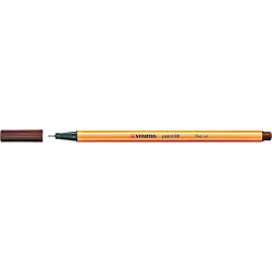 Stabilo Point 88 Rotulador de Punta Fina de Fibra - Trazo de 0.4 mm - Tinta con Base de Agua - Color Marron | Ahorro Imprimiendo