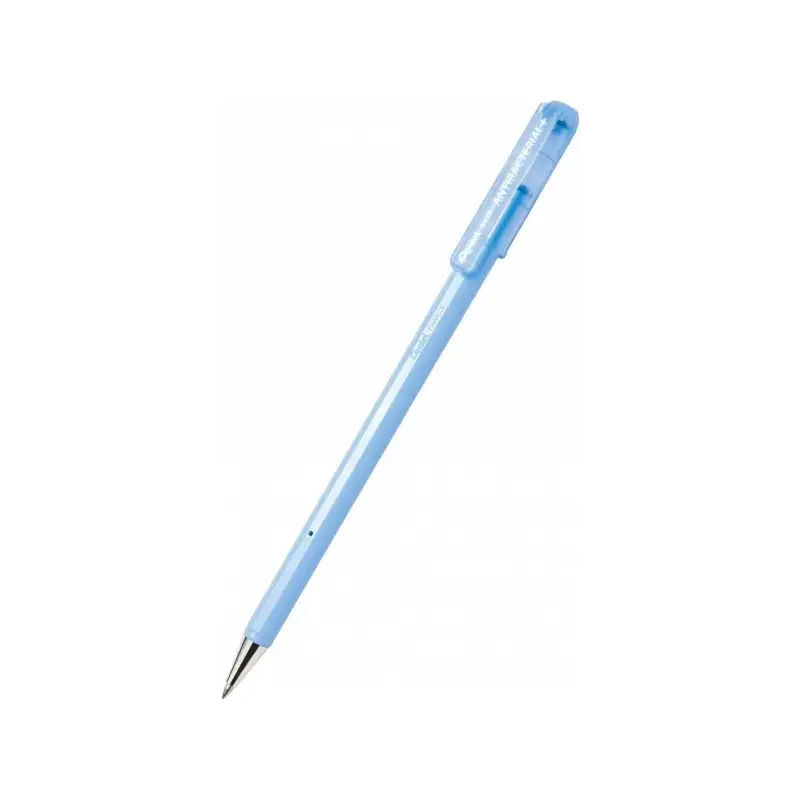 Pentel SuperB Antibacterial Boligrafo de Bola Antibacteriano - Punta Fina 0.7mm - Certificación ISO 22196 - Ideal Industria Medi