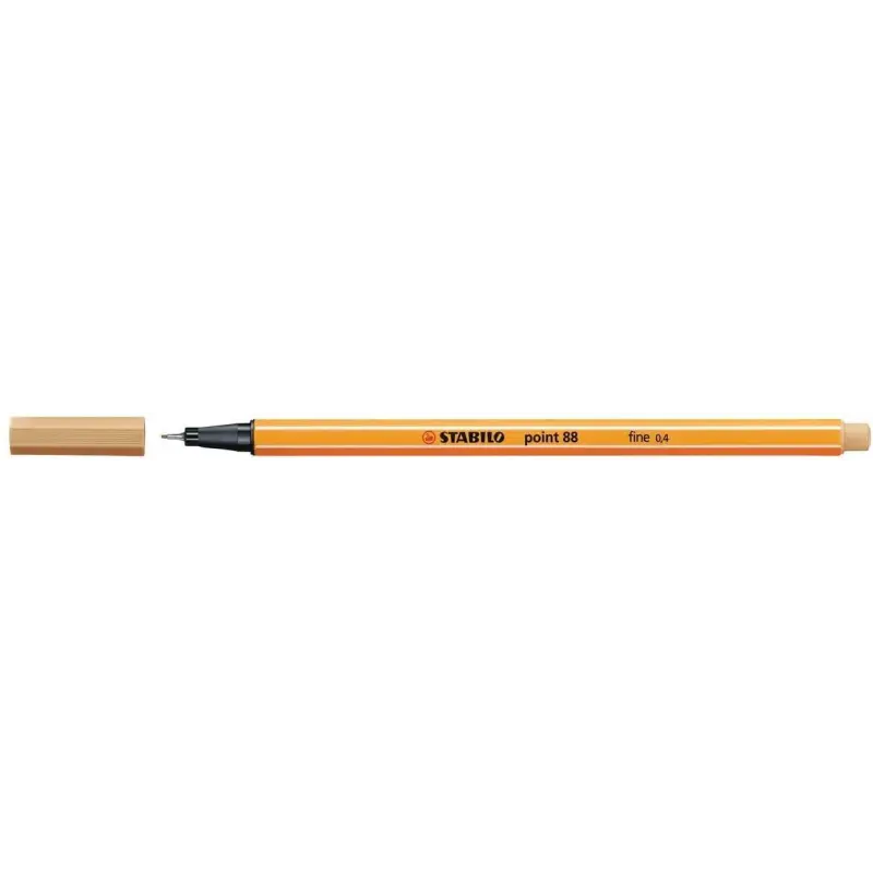 Stabilo Point 88 Rotulador de Punta Fina de Fibra - Trazo de 0.4 mm - Tinta con Base de Agua - Color Ocre Claro | Ahorro Imprimi