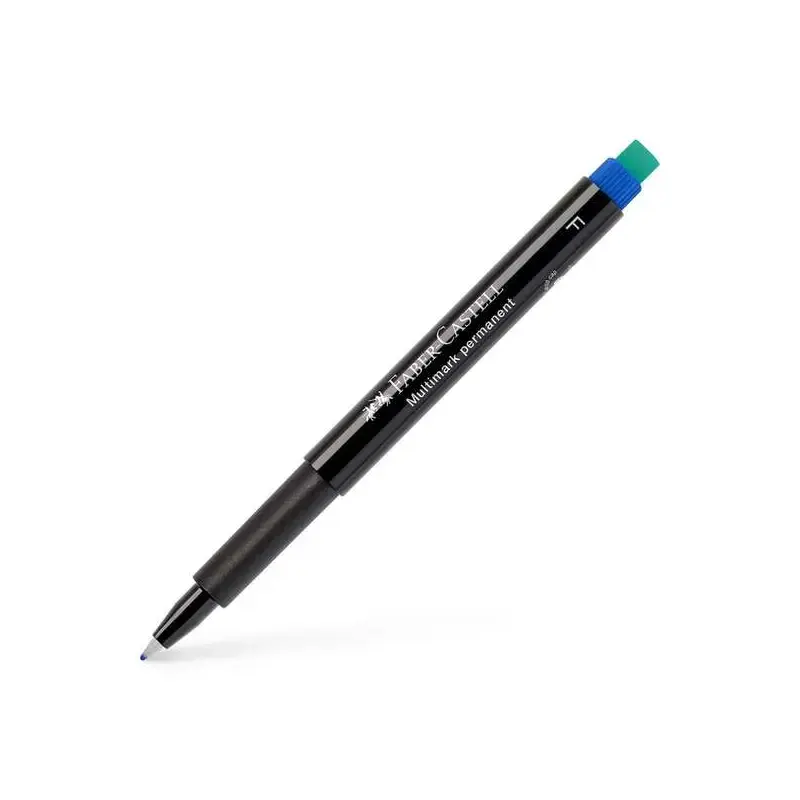 Faber-Castell Multimark Rotulador Permanente - Ancho de Trazo 0.6mm - Goma de Borrar Integrada - Resistente a la Luz y al Agua -