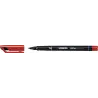 Stabilo OHPen Rotulador Permanente - Punta Media - Trazo de 1mm - Agarre Antideslizante - Tapon Ventilado - Color Rojo | Ahorro