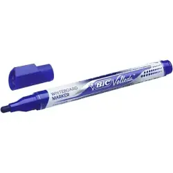 Bic Velleda Liquid Ink Marcador para Pizarra - Punta Media - Trazo 2.3mm - Tinta Liquida con Base de Alcohol - Color Azul | Ahor