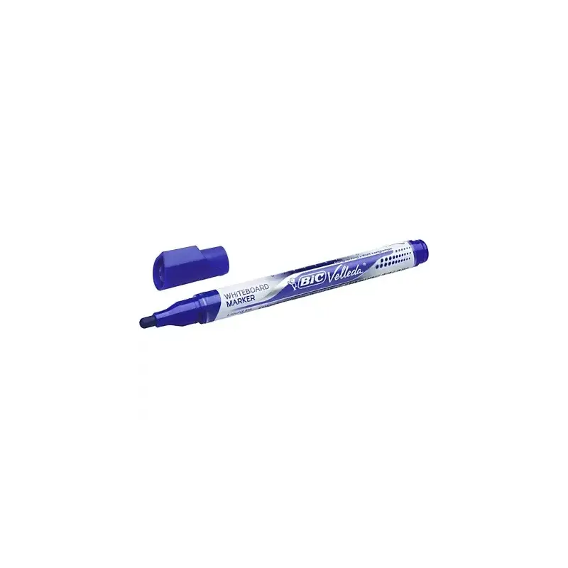 Bic Velleda Liquid Ink Marcador para Pizarra - Punta Media - Trazo 2.3mm - Tinta Liquida con Base de Alcohol - Color Azul | Ahor