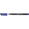 Stabilo OHPen Rotulador Permanente - Punta Fina - Trazo de 0.7mm - Agarre Antideslizante - Tapon Ventilado - Color Azul | Ahorro