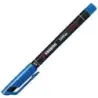 Stabilo OHPen Rotulador Permanente - Punta Superfina - Trazo de 0.4mm - Agarre Antideslizante - Tapon Ventilado - Color Azul | A