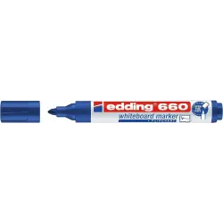 Edding 660 Rotulador para Pizarra Blanca - Punta Redonda - Trazo entre 1.5 y 3 mm. - Tinta Pigmentada - Recargable - Borrable en