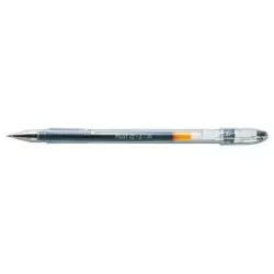 Pilot Boligrafo de Gel G1 - Recargable - Punta de Bola 0.5mm - Trazo 0.3mm - Cuerpo Transparente - Color Negro | Ahorro Imprimie