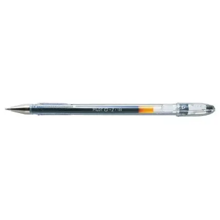 Pilot Boligrafo de Gel G1 - Recargable - Punta de Bola 0.5mm - Trazo 0.3mm - Cuerpo Transparente - Color Negro | Ahorro Imprimie