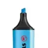 Stabilo Boss 70 Rotulador Marcador Fluorescente - Trazo entre 2 y 5mm - Recargable - Tinta con Base de Agua - Color Azul Fluores