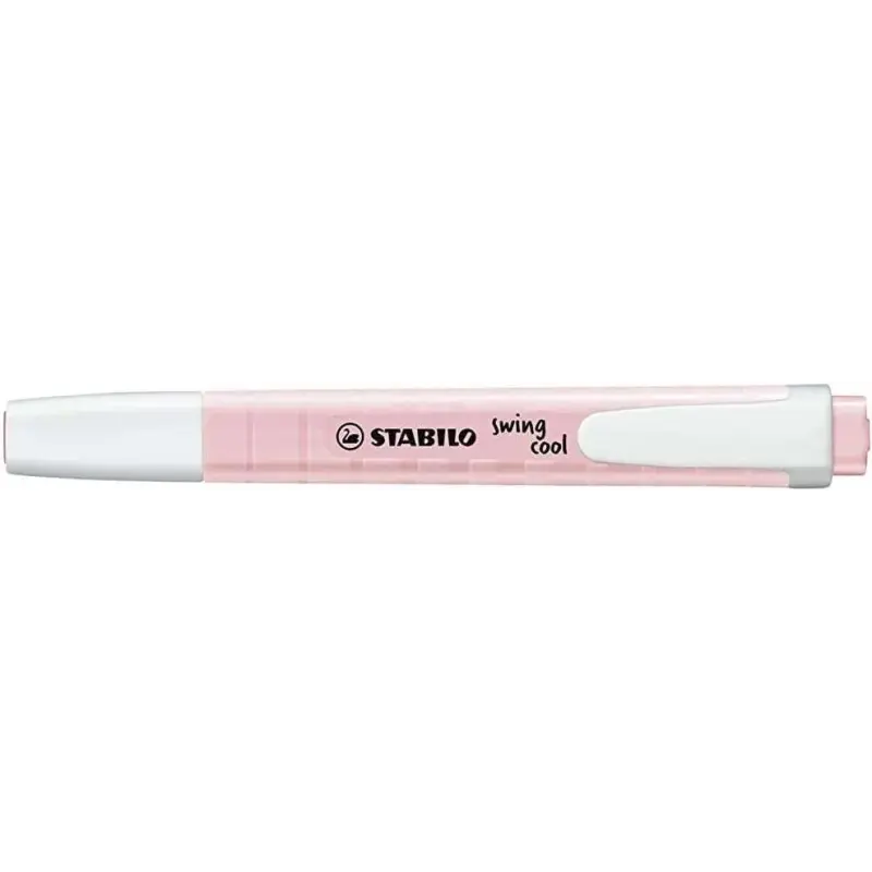 Stabilo Swing Cool Pastel Marcador Fluorescente - Cuerpo Plano - Punta Biselada - Trazo entre 1 y 4mm - Tinta con Base de Agua -