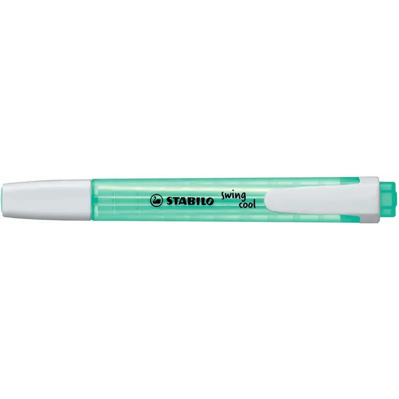Stabilo Swing Cool Marcador Fluorescente - Cuerpo Plano - Punta Biselada - Trazo entre 1 y 4mm - Tinta con Base de Agua - Antise