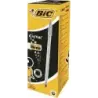 Bic Cristal Shine Boligrafo de Bola - Punta Media de 1.0mm - Tinta con Base de Aceite - Elegante Cuerpo Plateado - Color Negro |