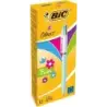Bic 4 Colours Fun Boligrafo de Bola Retractil - Punta Media de 1.0mm - Tinta con Base de Aceite - Tinta de Colores: Rosa, Morado