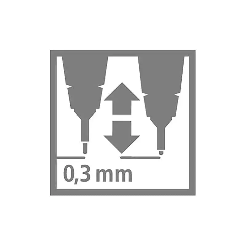 Stabilo Sensor Rotulador de Punta Fina Amortiguada - Trazo de 0.3mm - Color Negro | Ahorro Imprimiendo