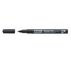 Pentel Pen N50S Rotulador Permanente - Punta Fina 3.18mm - Resistente a Agua y Luz - Color Negro | Ahorro Imprimiendo