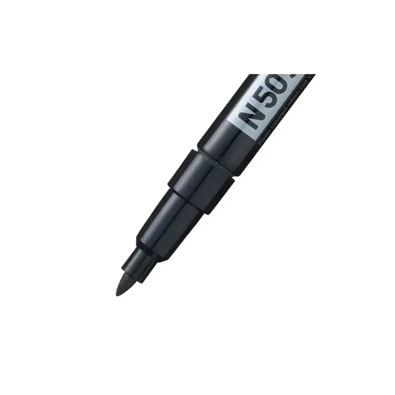 Pentel Pen N50S Rotulador Permanente - Punta Fina 3.18mm - Resistente a Agua y Luz - Color Negro | Ahorro Imprimiendo