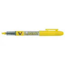 Pilot V-Light Rotulador Marcador - Punta Biselada 3.60mm - Trazo de 3.30mm - Color Amarillo | Ahorro Imprimiendo