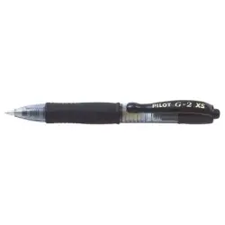 Pilot Boligrafo de Gel G2 Pixie XS Retractil - Punta de Bola Redonda 0.7mm - Trazo 0.32mm - Grip Ergonomico - Color Negro | Ahor