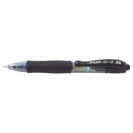 Pilot Boligrafo de Gel G2 Pixie XS Retractil - Punta de Bola Redonda 0.7mm - Trazo 0.32mm - Grip Ergonomico - Color Negro | Ahor