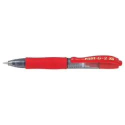 Pilot Boligrafo de Gel G2 Pixie XS Retractil - Punta de Bola Redonda 0.7mm - Trazo 0.32mm - Grip Ergonomico - Color Rojo | Ahorr