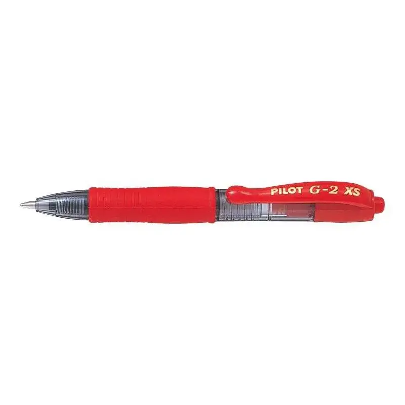 Pilot Boligrafo de Gel G2 Pixie XS Retractil - Punta de Bola Redonda 0.7mm - Trazo 0.32mm - Grip Ergonomico - Color Rojo | Ahorr