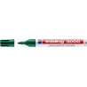 Edding 3000 Rotulador Permanente - Punta Redonda de 1.5mm - Trazo entre 1.5 y 3mm - Recargable - Secado Rapido - Color Verde | A