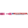 Edding 3000 Rotulador Permanente - Punta Redonda de 1.5mm - Trazo entre 1.5 y 3mm - Recargable - Secado Rapido - Color Rosa | Ah