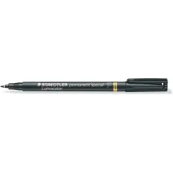 Staedtler Lumocolor Permanent 319 Rotulador Permanente de Punta Fina - Trazo 0.6mm - Para Aplicaciones Especiales - Secado Rapid