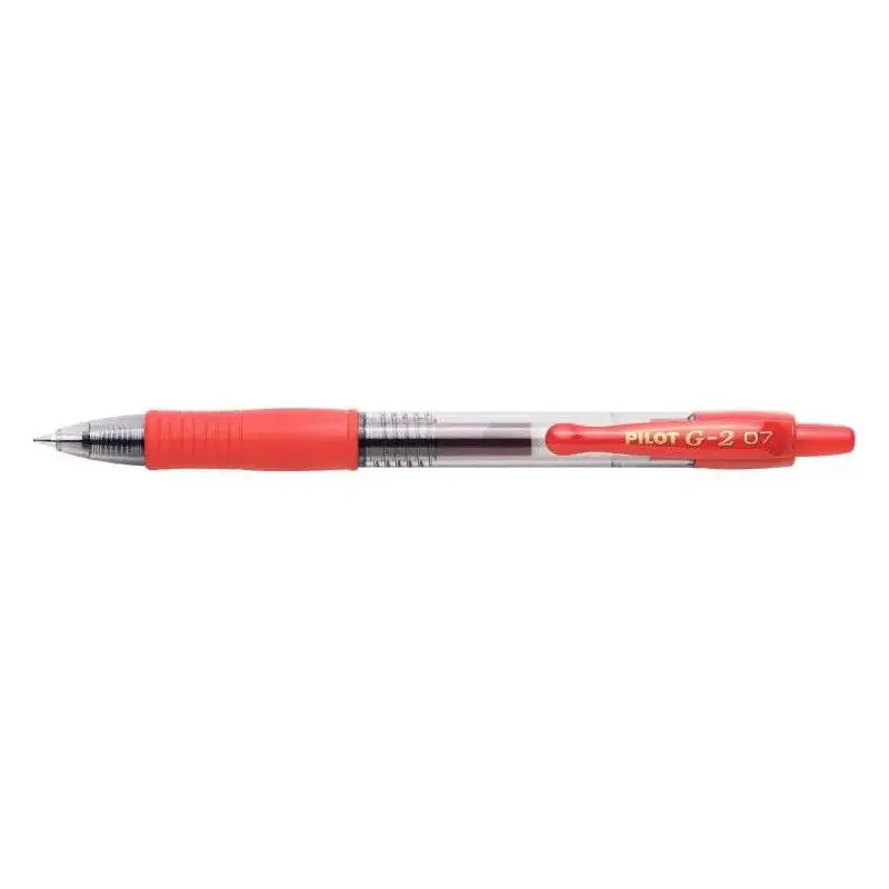 Pilot Boligrafo de Gel G2 Rollerball Retractil - Recargable - Punta de Bola Redonda 0.7mm - Trazo 0.32mm - Grip Ergonomico - Col