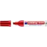 Edding 500 Rotulador Permanente - Punta Biselada - Trazo entre 2 y 7 mm. - Recargable - Secado Instantaneo - Color Rojo | Ahorro